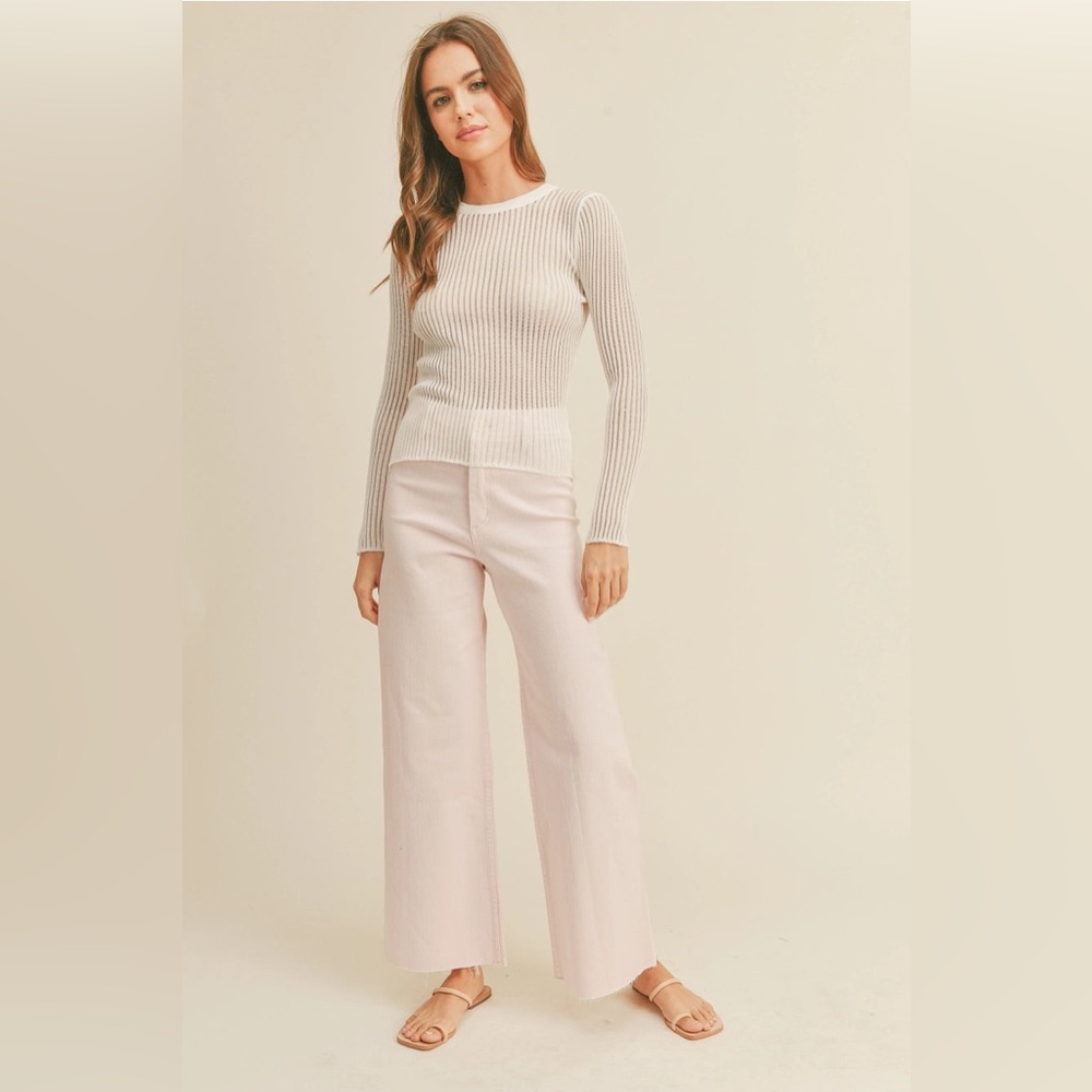 Skye Wide-Leg Denim Pants BNWT